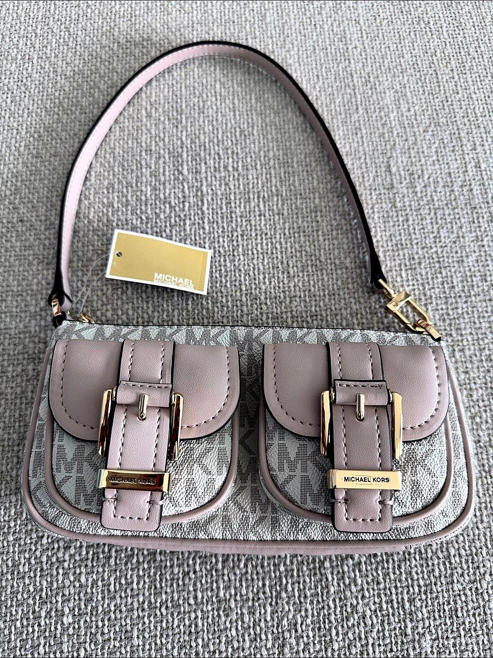 BNNW Michael Kors Zoe Small Signature Logo Pochette Shoulder Bag
